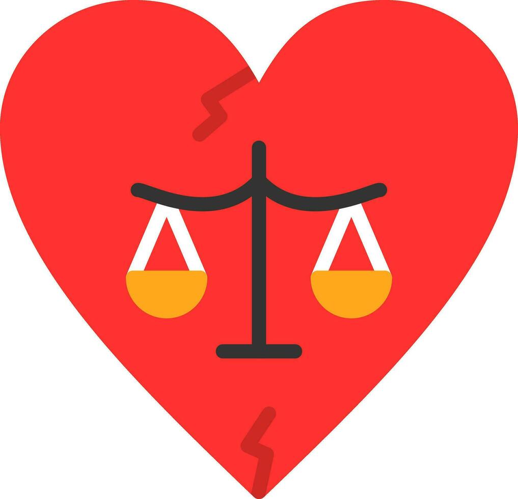 Divorce Vector Icon Design