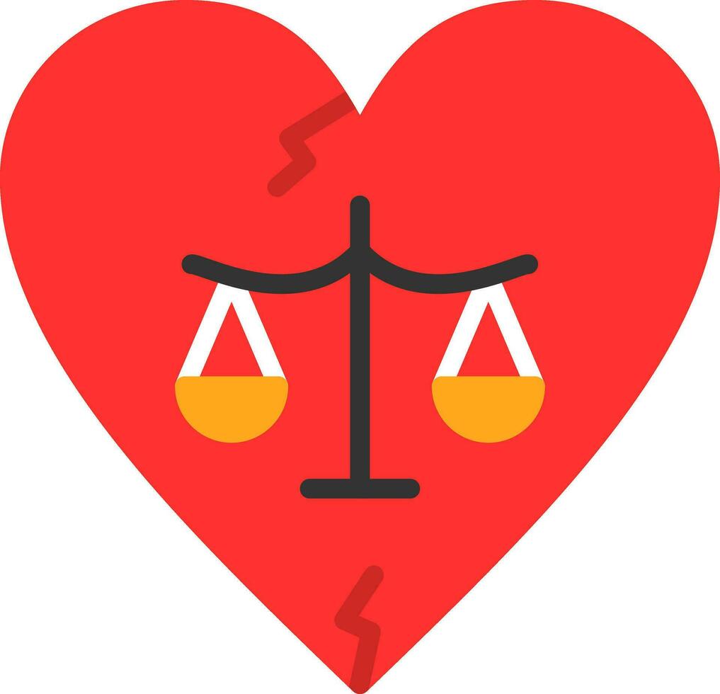 Divorce Vector Icon Design