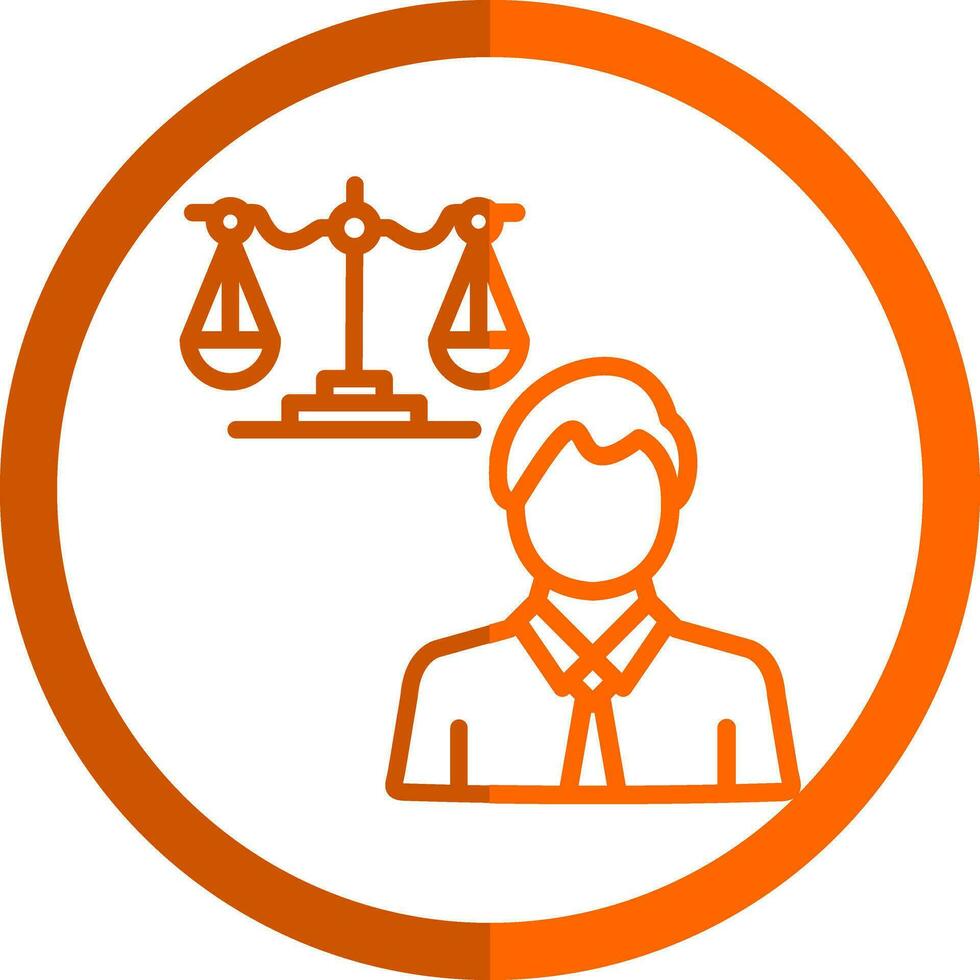 Advocate Vector Icon Design