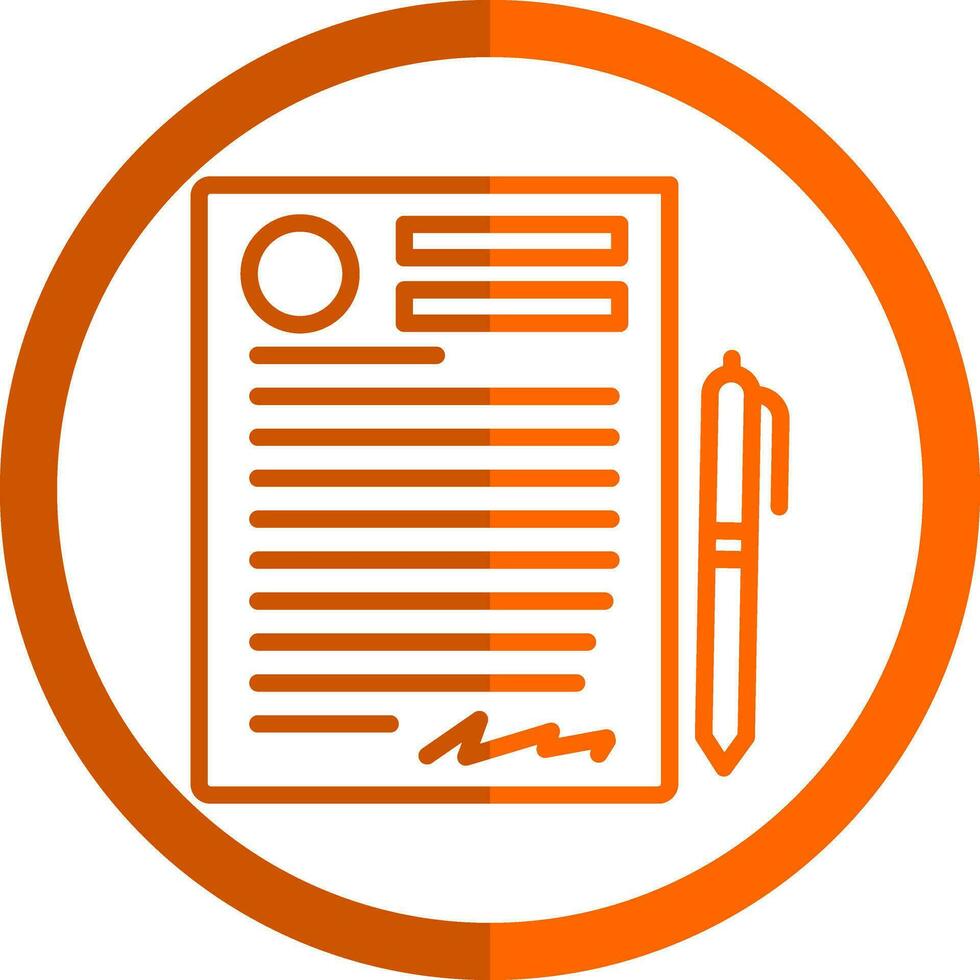 Contract Vector Icon Design