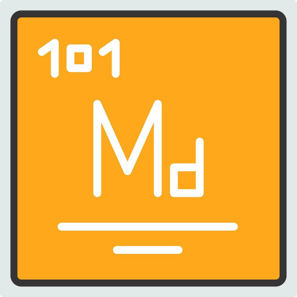 Mendelevium Vector Icon Design
