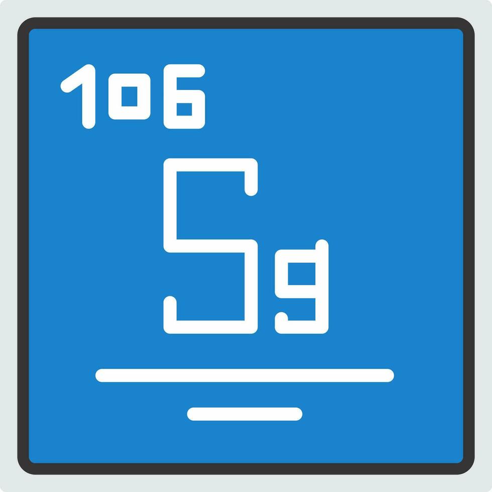 Seaborgium Vector Icon Design