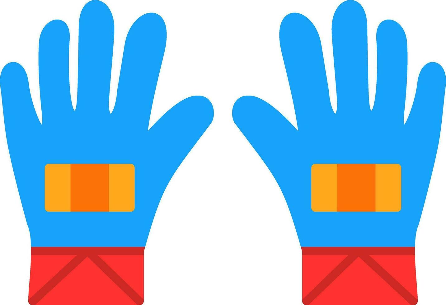 guantes, vector, icono, diseño vector