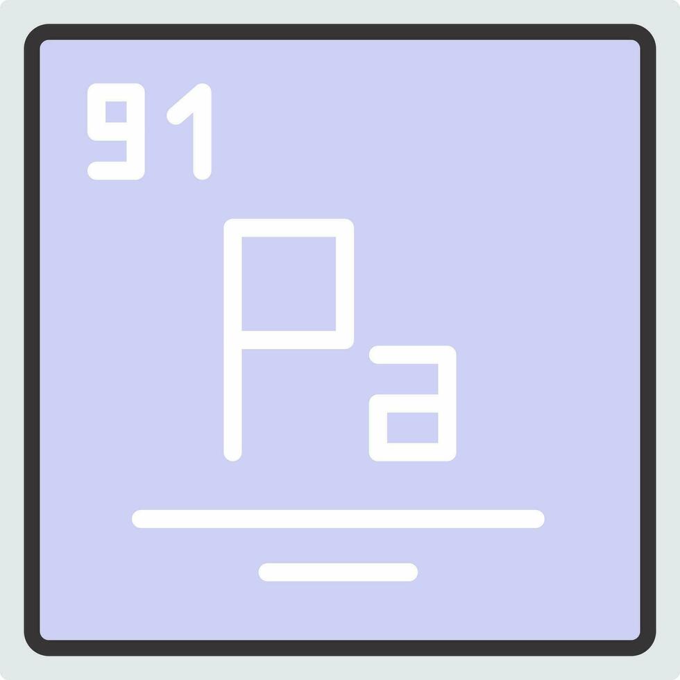 Protactinium Vector Icon Design