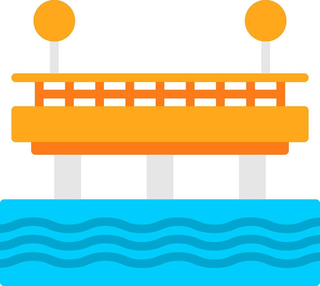 Pier Vector Icon Design