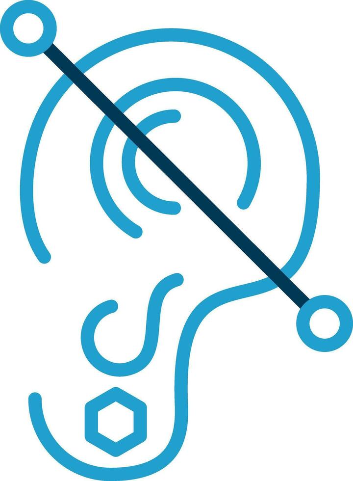 Percing line Vector Icon Design