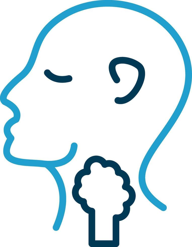 Thyroid Vector Icon Design
