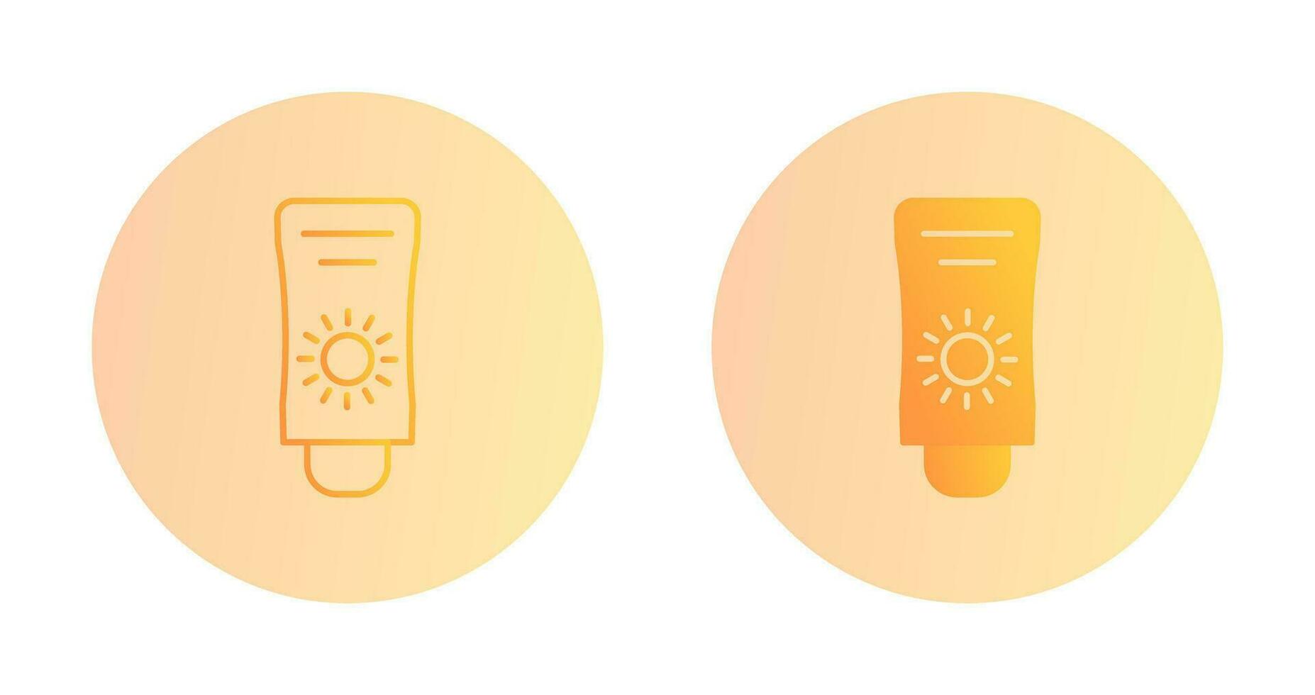 Sun Cream Vector Icon