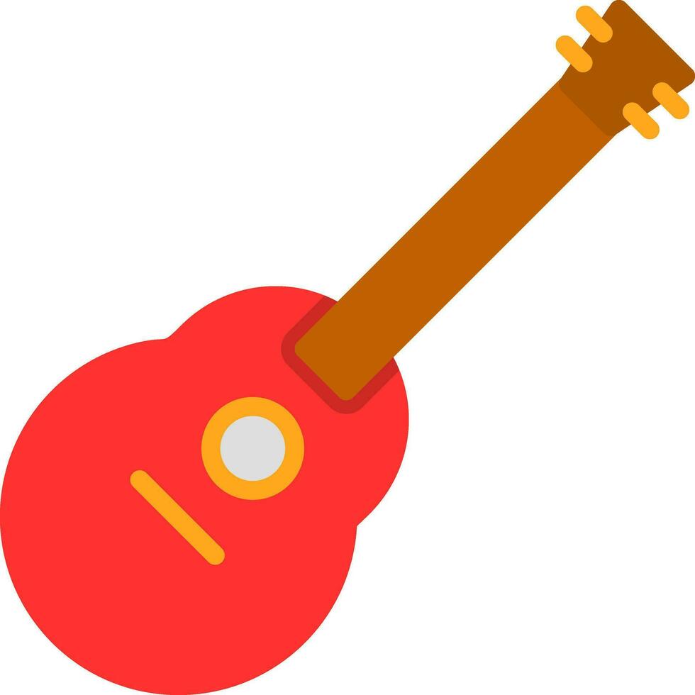 acústico guitarra vector icono diseño