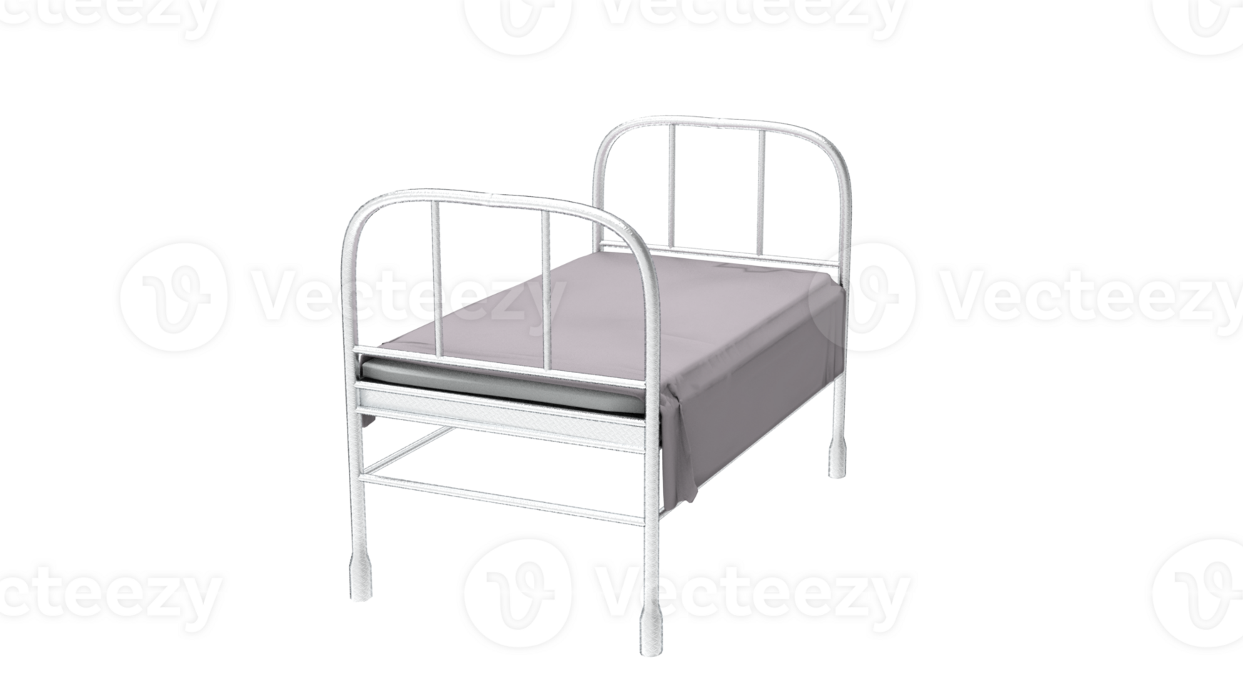 hospital bed on transparent background png