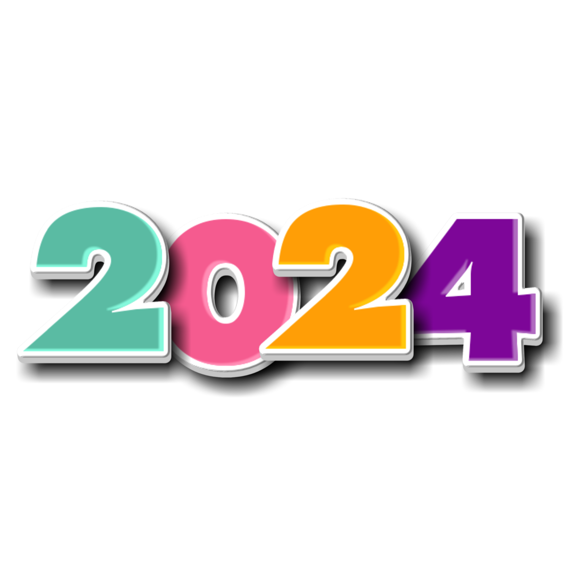 Frohes neues Jahr 2024 25202166 PNG