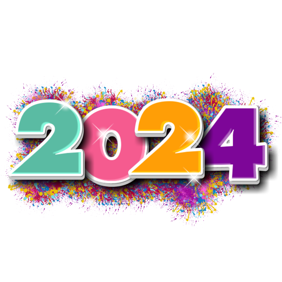 contento nuovo anno 2024 png