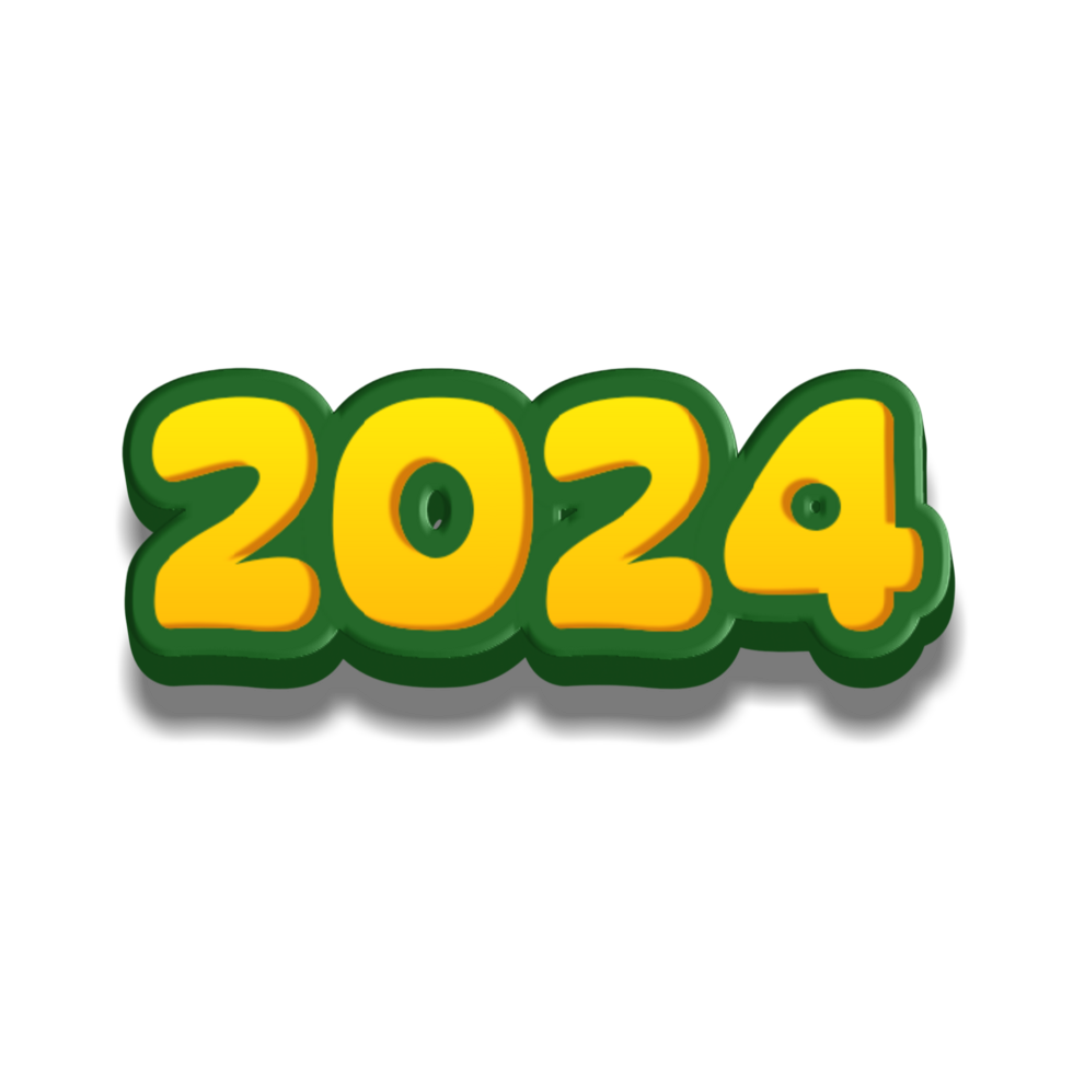 Frohes neues Jahr 2024 png