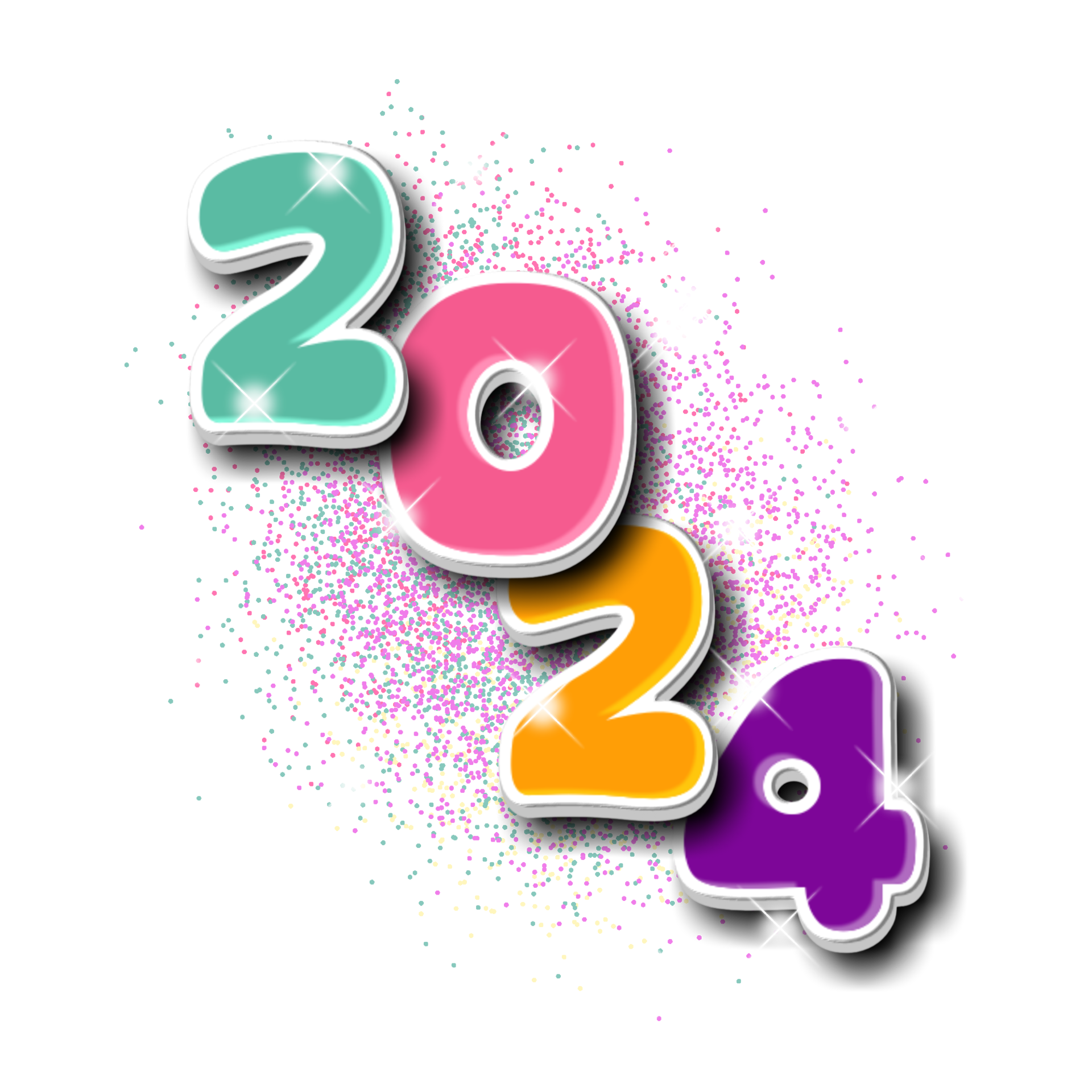 Happy new year 2024 25202266 PNG