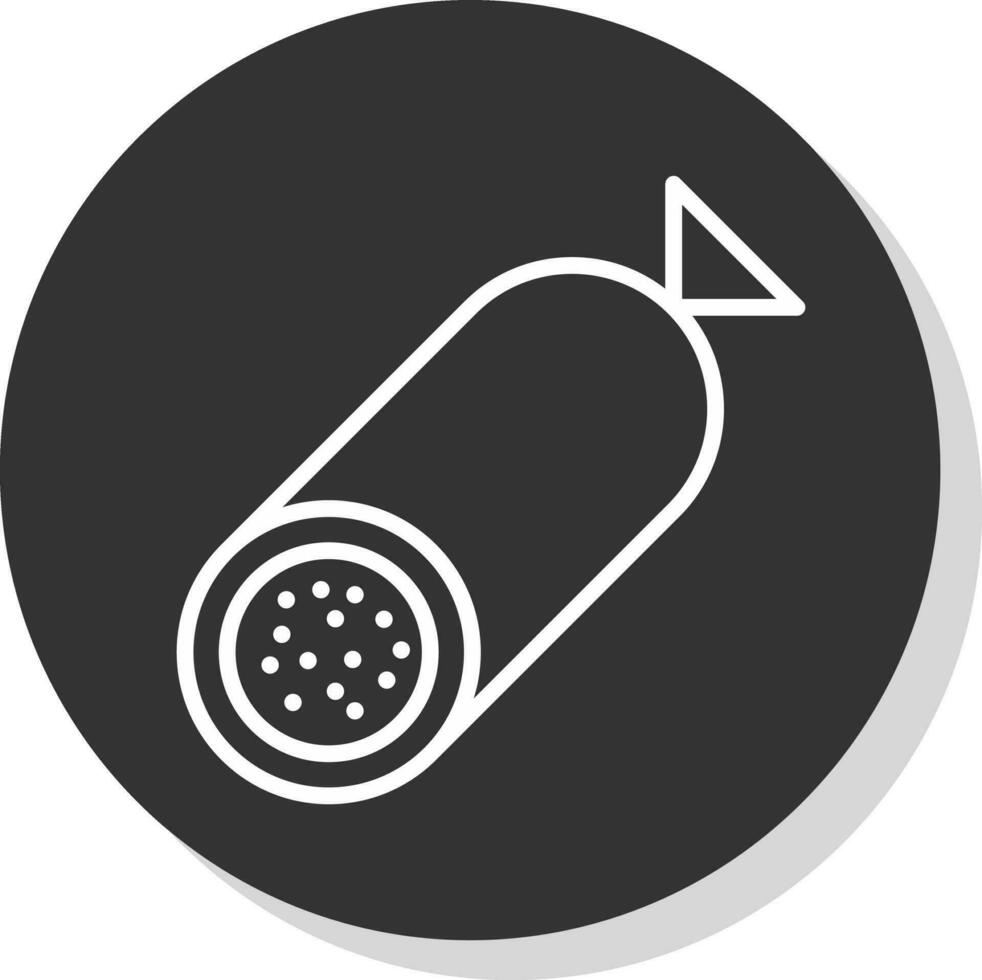 diseño de icono de vector de salami