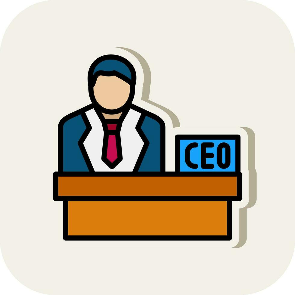 CEO vector icono diseño