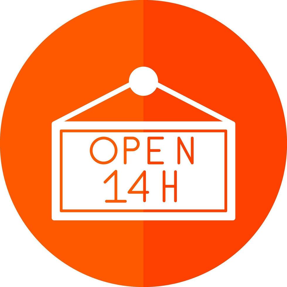 Opening hours Vector Icon Design