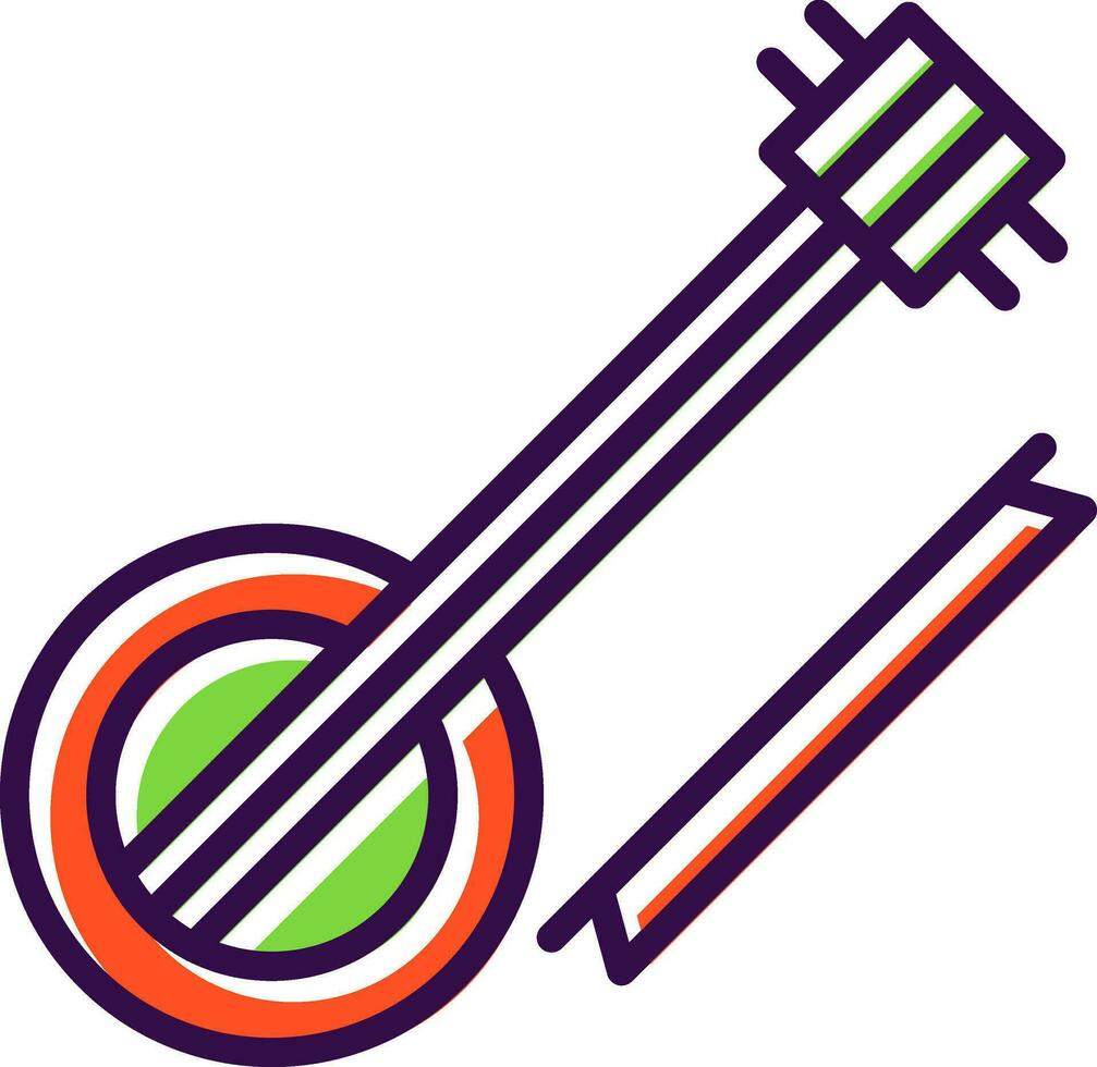 diseño de icono de vector de violín