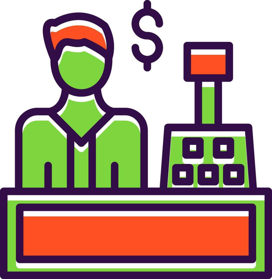 Cashier Vector Icon Design