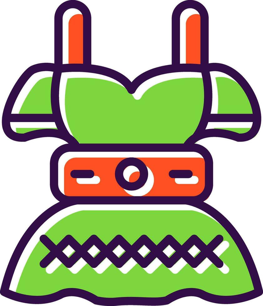 Dirndl Vector Icon Design