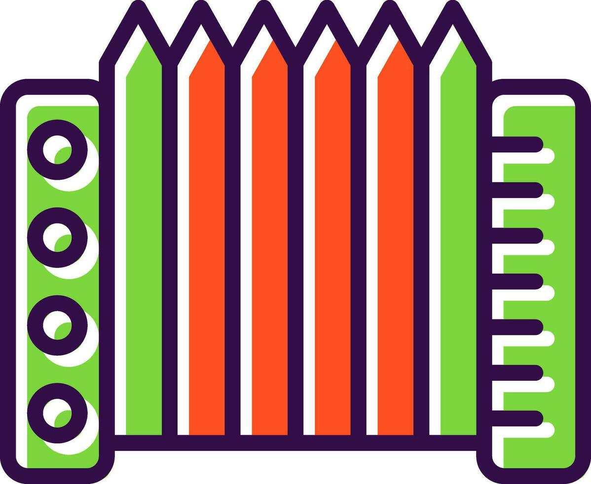 Accordion Vector Icon Design