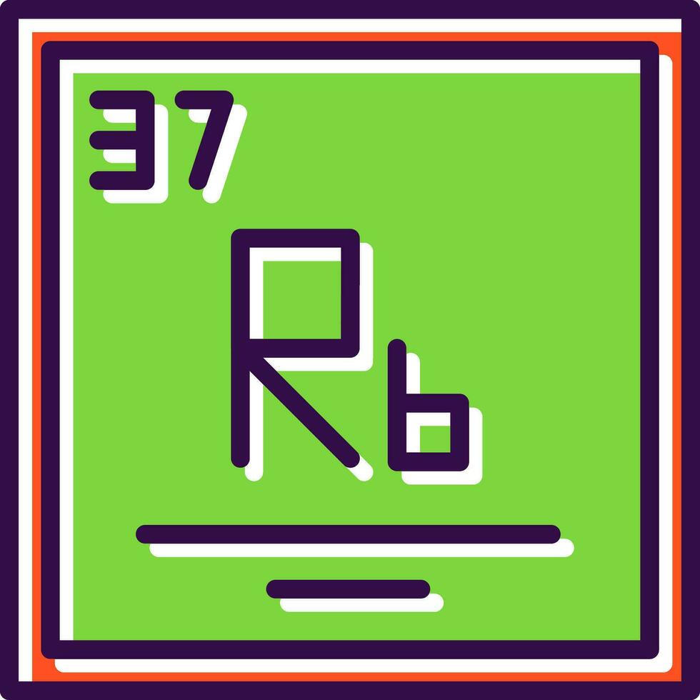 rubidio vector icono diseño