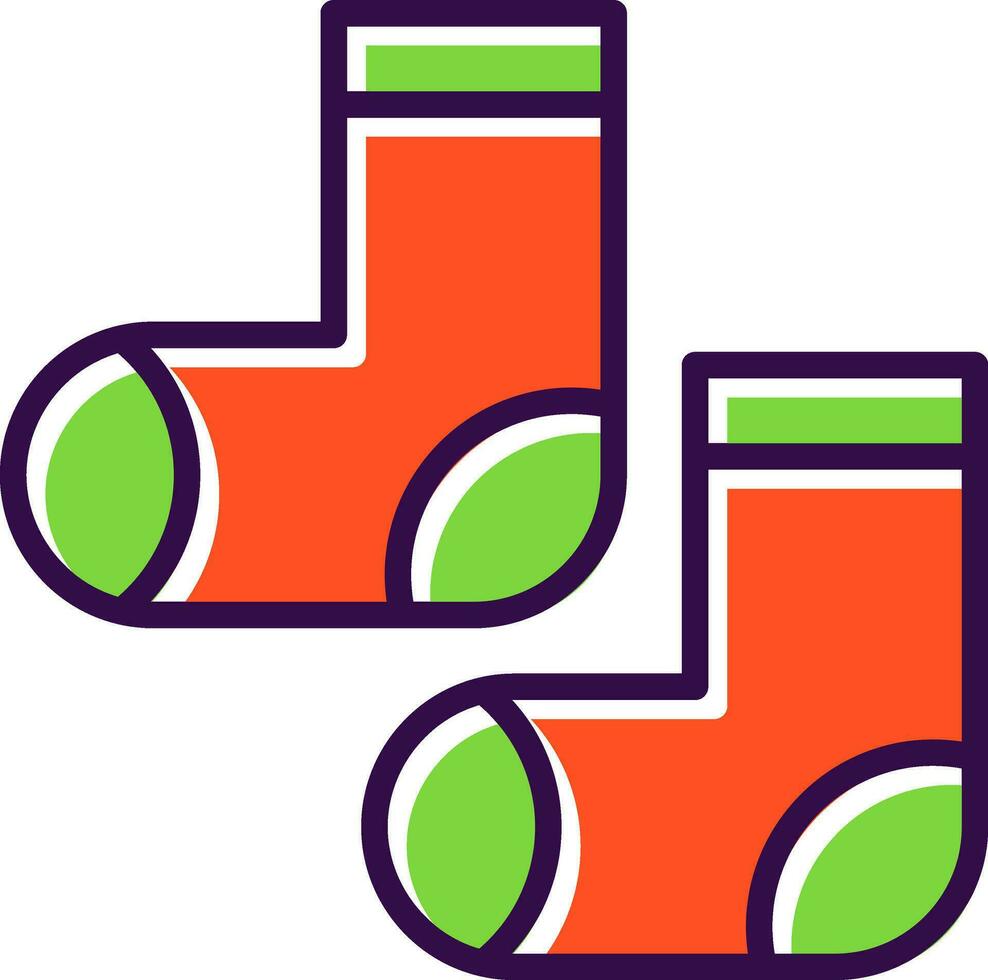 Socks Vector Icon Design