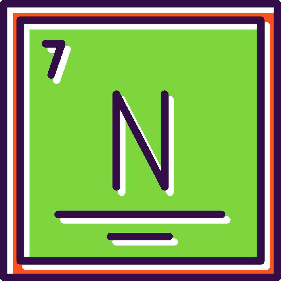 nitrógeno vector icono diseño