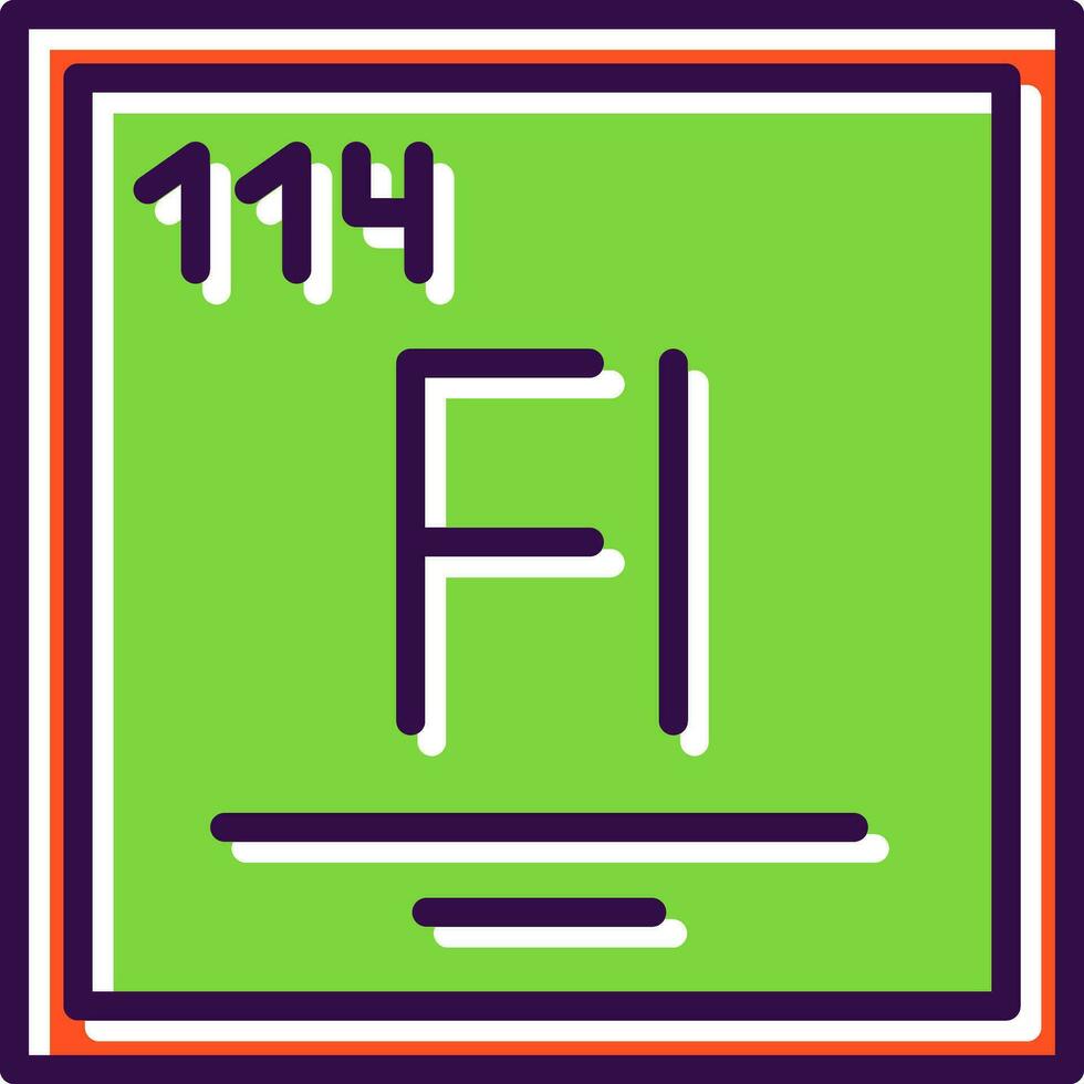 flerovium vector icono diseño