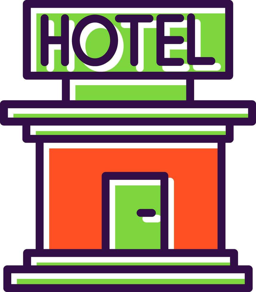 diseño de icono de vector de hotel