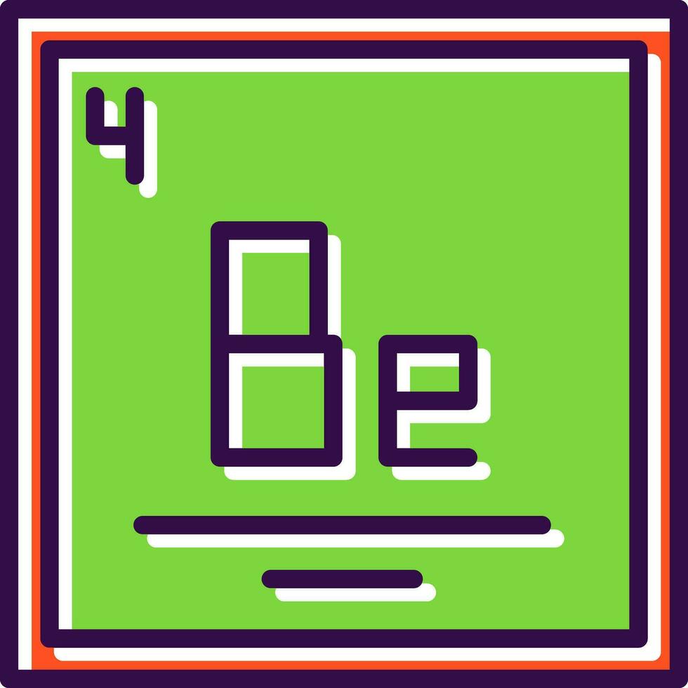 Beryllium Vector Icon Design