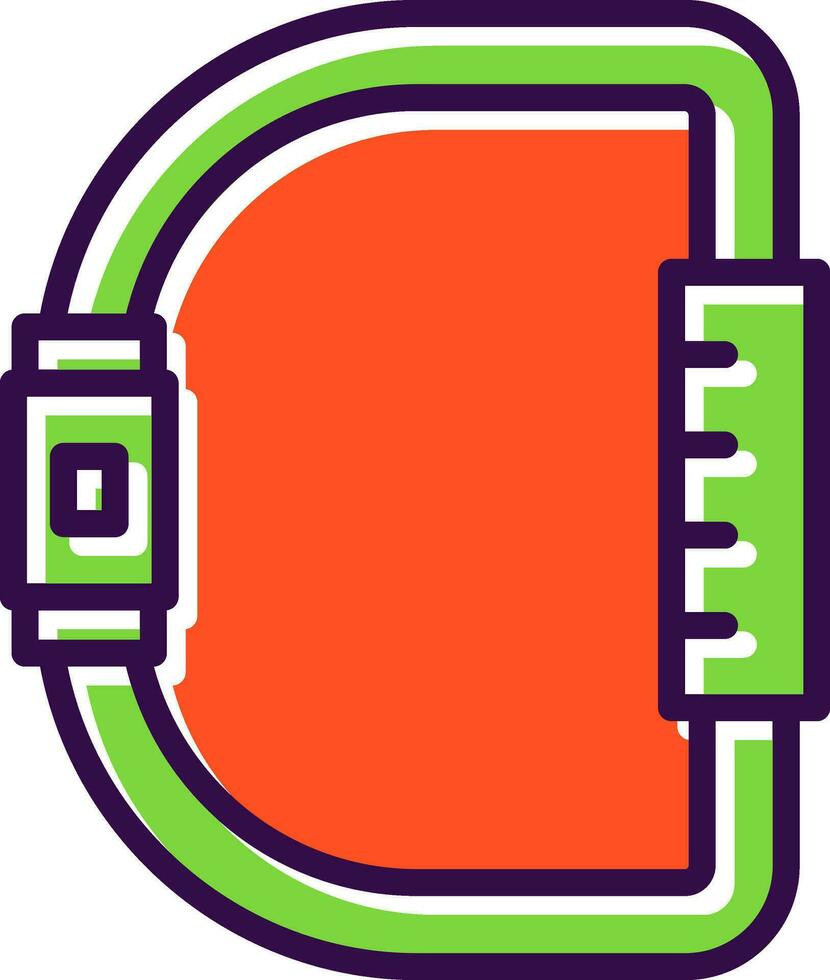 Carabiner Vector Icon Design