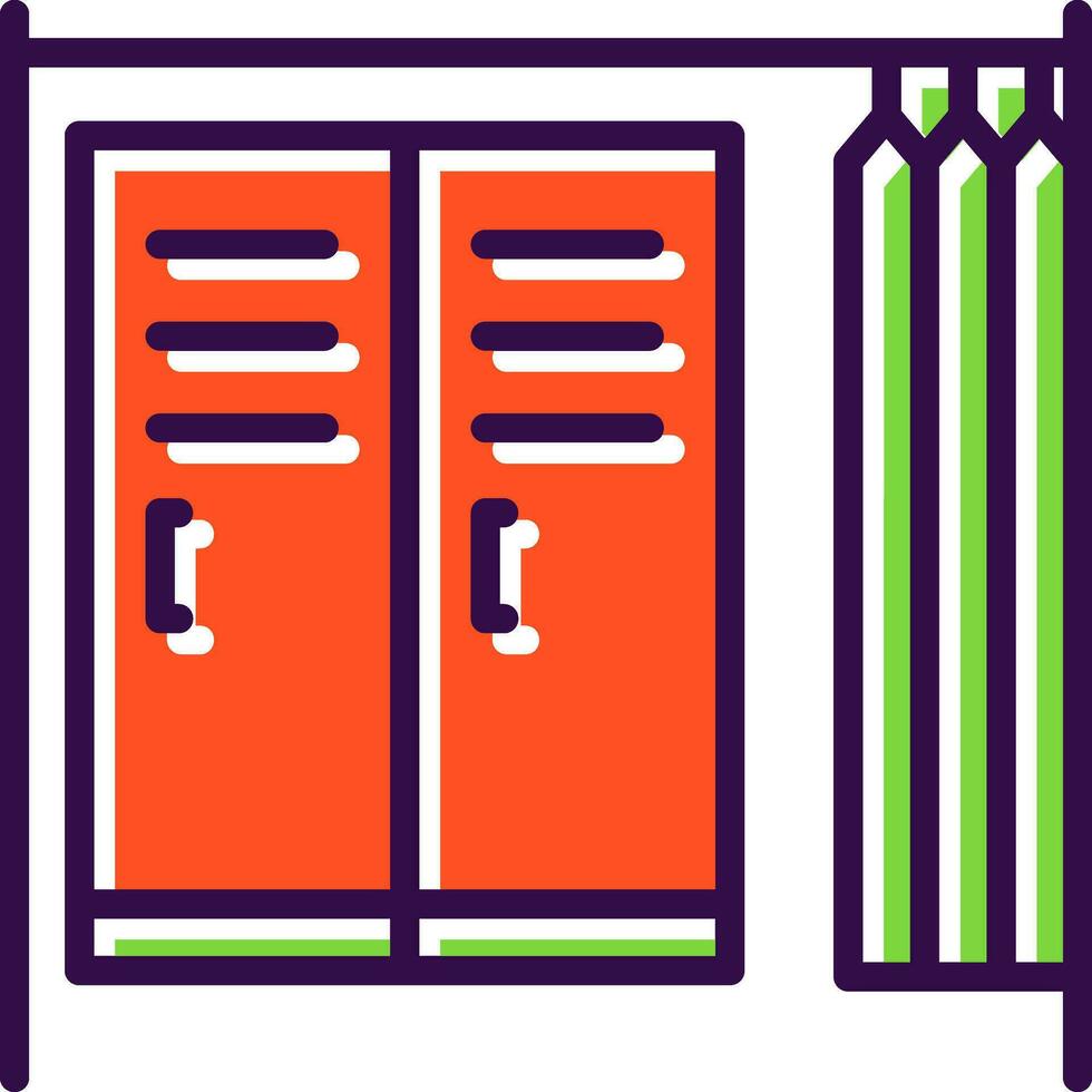 Changing room Vector Icon Design