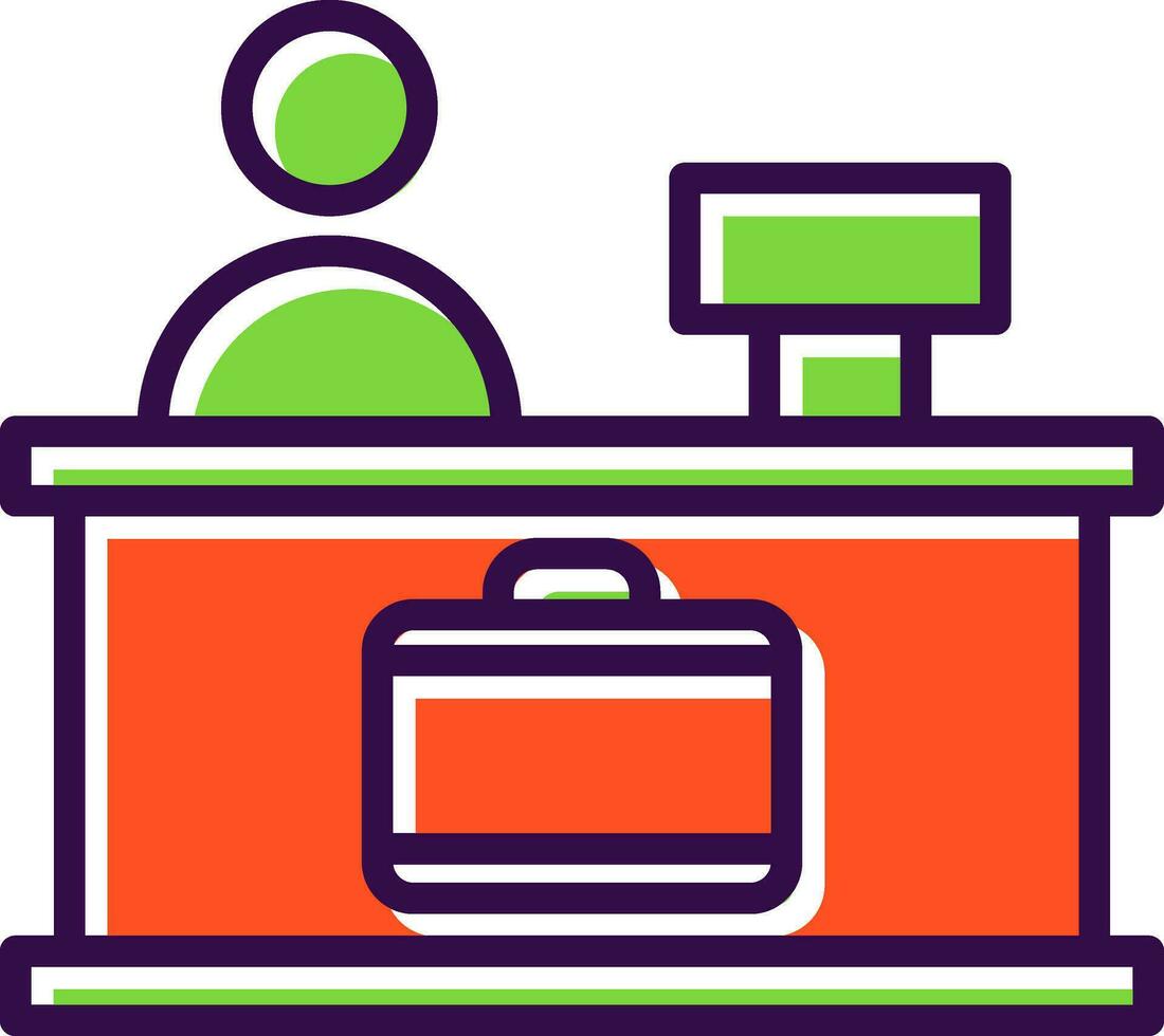 Check-in Vector Icon Design