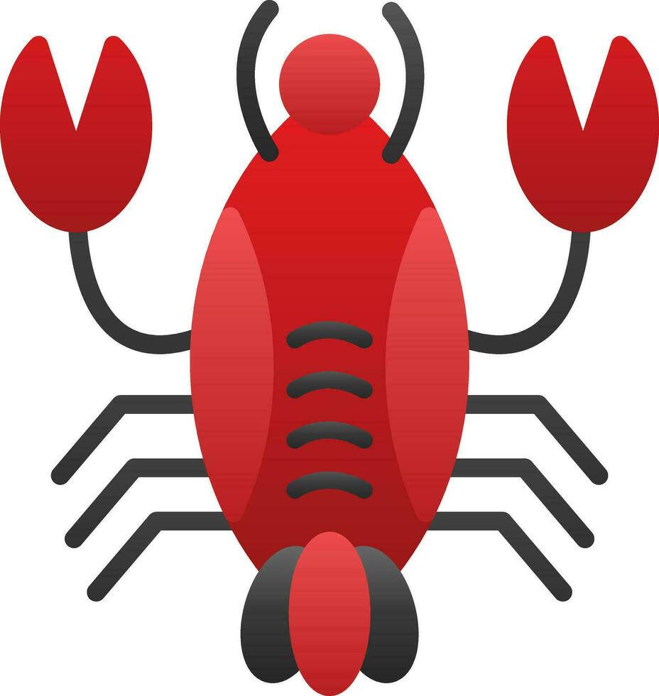 Lobster Vector Icon Design