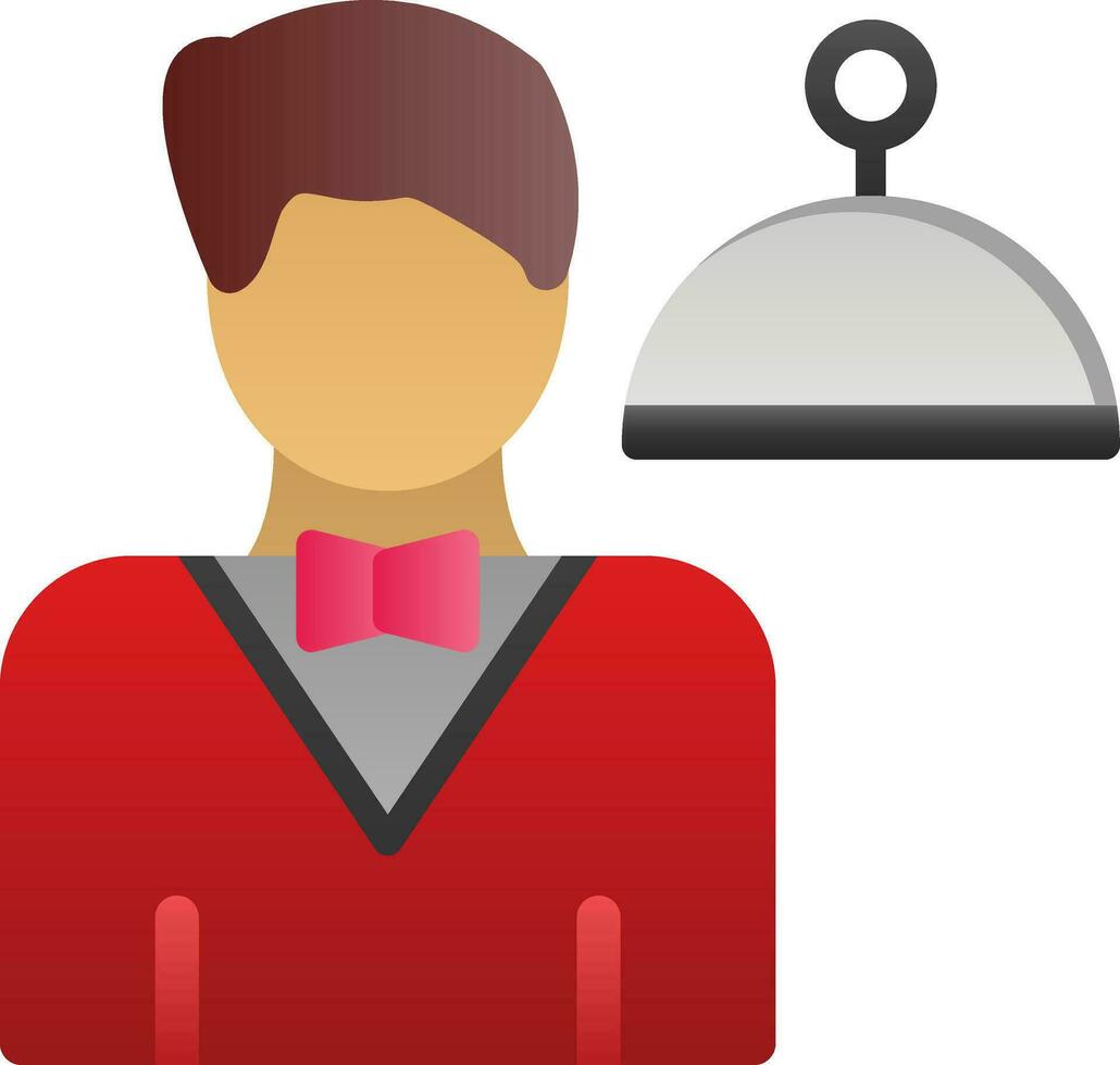 Waiter Vector Icon Design