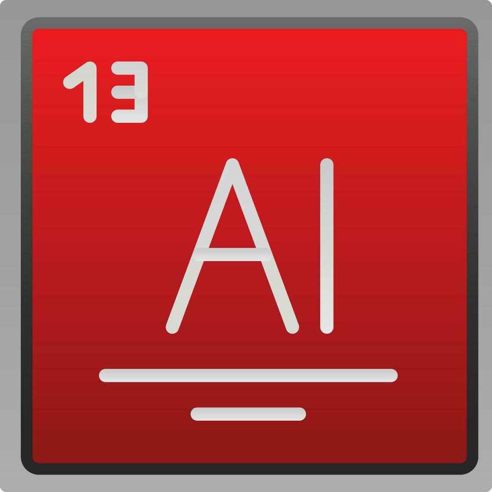 Aluminum Vector Icon Design