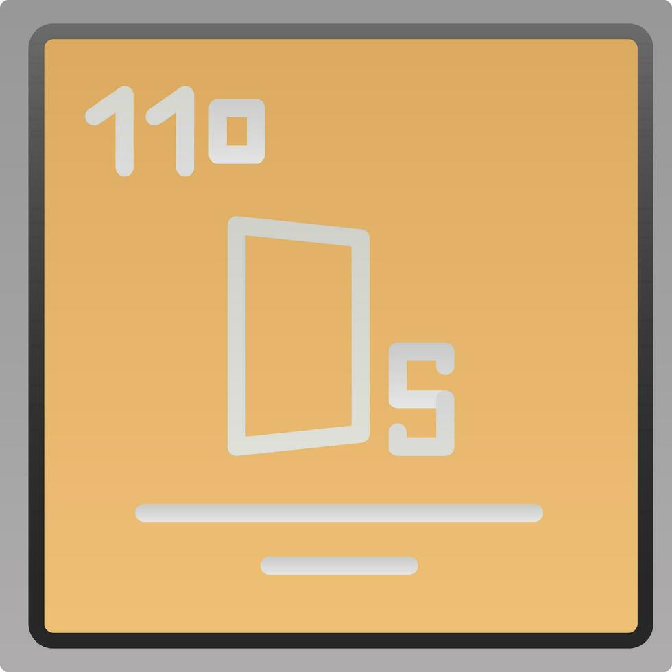 Darmstadtium Vector Icon Design