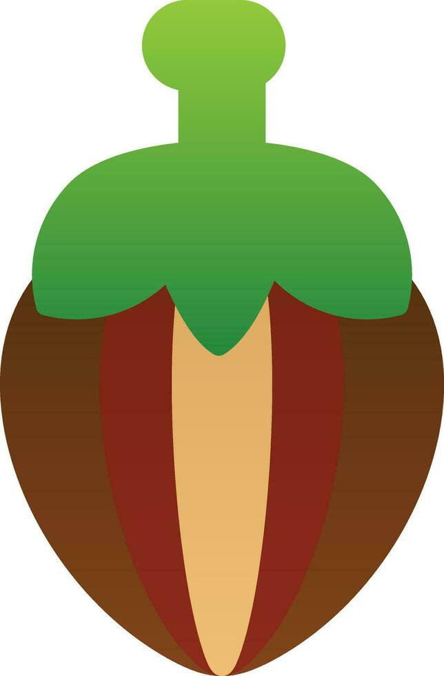 Hazelnut Vector Icon Design