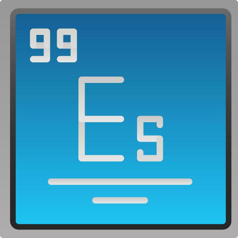 Einsteinium Vector Icon Design