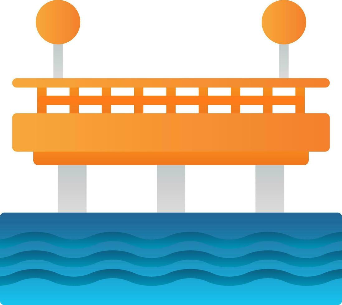 diseño de icono de vector de muelle