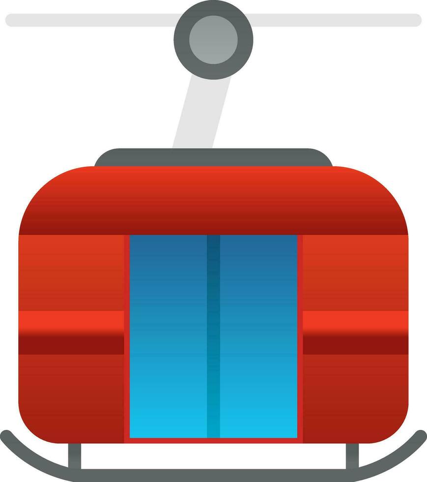 Ski lift Vector Icon Design