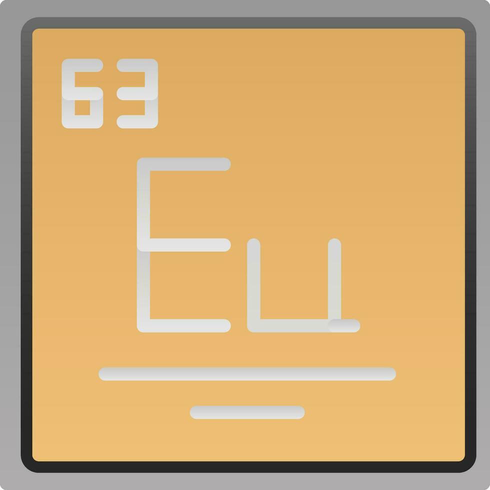 Europium Vector Icon Design