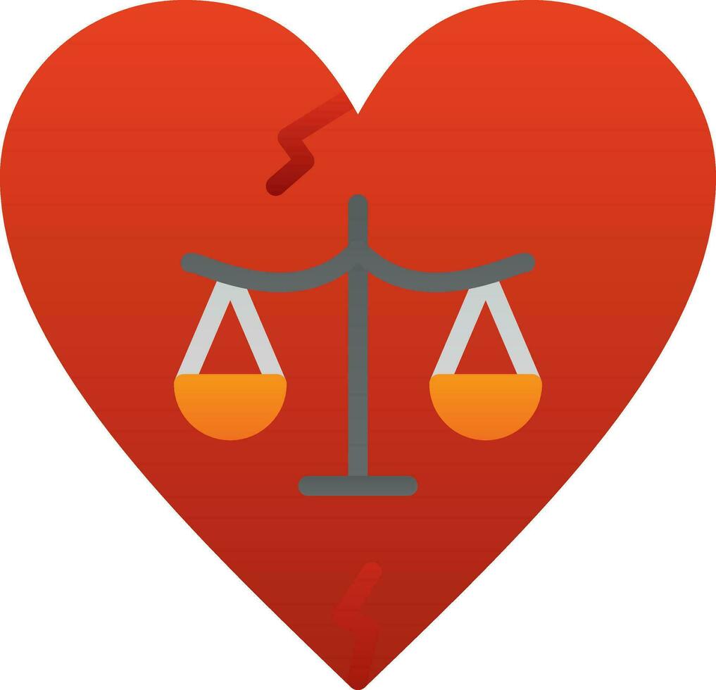 Divorce Vector Icon Design