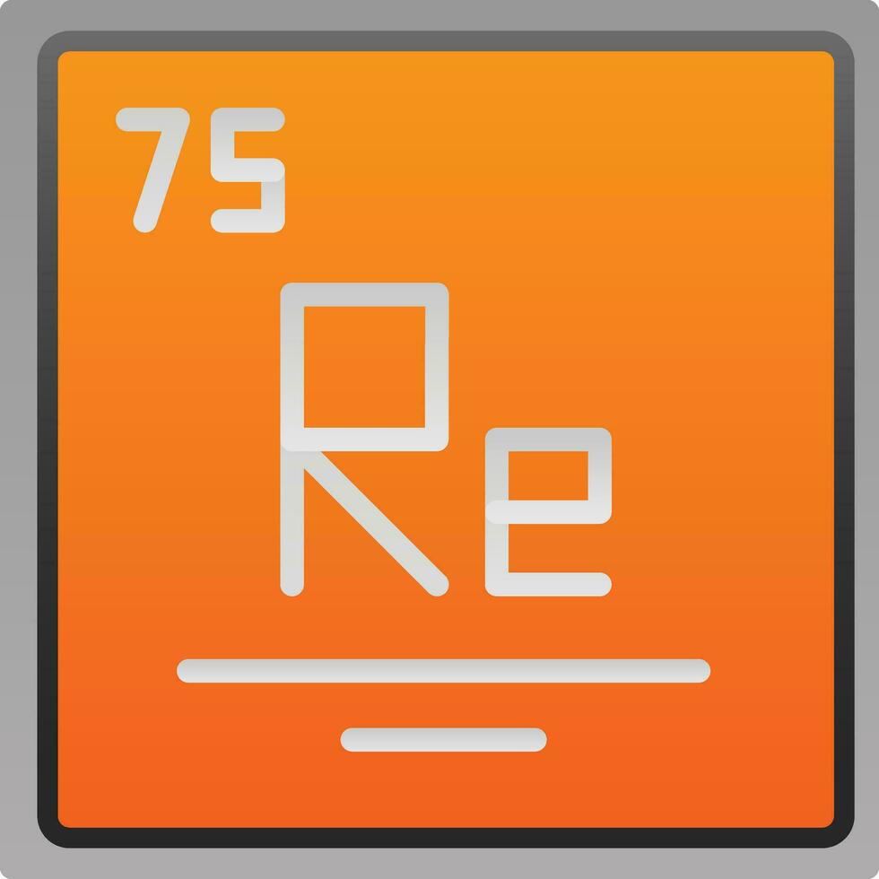 Rhenium Vector Icon Design