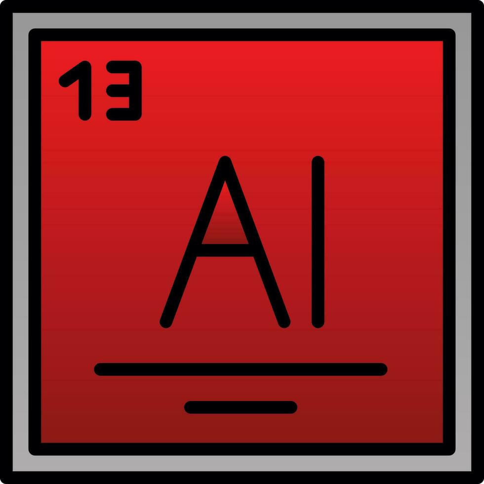 Aluminum Vector Icon Design