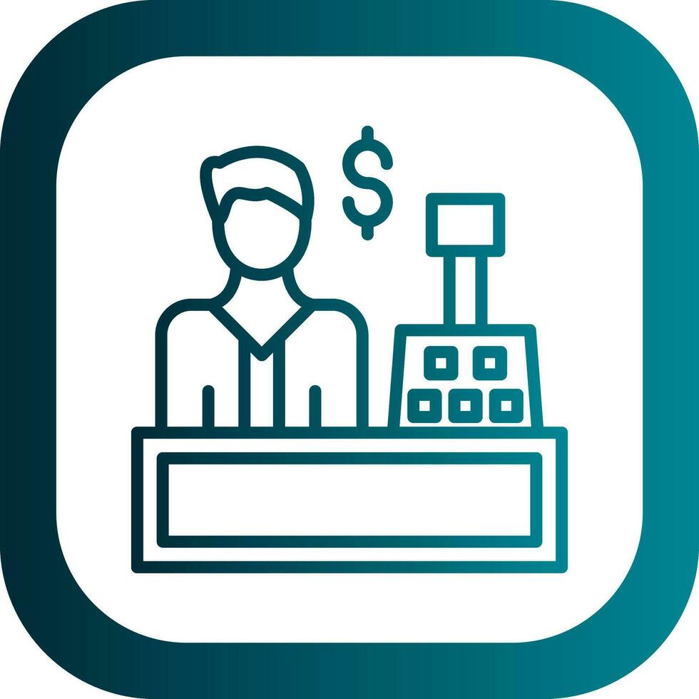 Cashier Vector Icon Design