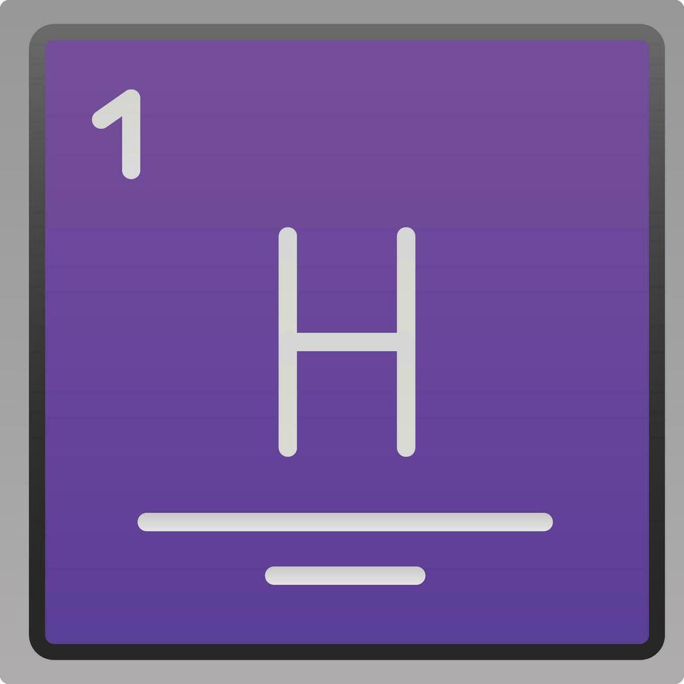 Hydrogen Vector Icon Design
