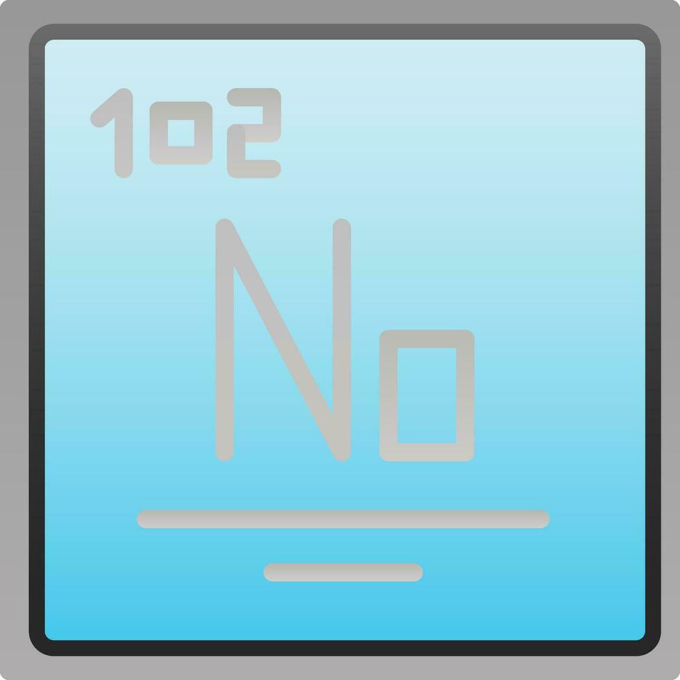 Nobelium Vector Icon Design