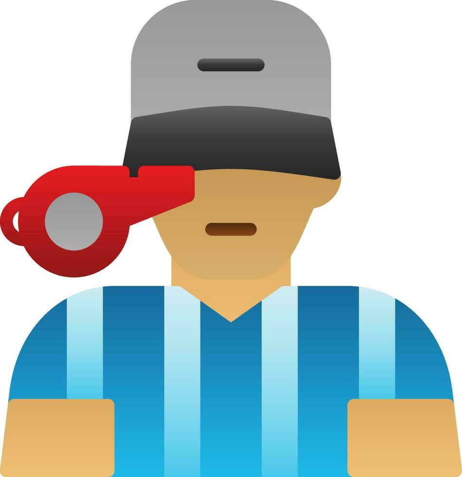 Referee Vector Icon Design